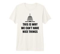 This is Why We Can't Have Nice Things Funny Anti Government Premium T-Shirt