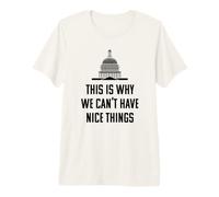 This is Why We Can't Have Nice Things Funny Anti Government Premium T-Shirt