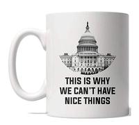 This is Why We Cant Have Nice Things Mug with Handle Tea Cup Novelty Ceramic Drinkware for Everyday Use Office Cappuccino 330Ml