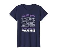 This is Why We Need Chronic Pain Awareness T-Shirt, Women, Navy Blue, X-Large