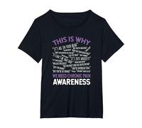 This is Why We Need Chronic Pain Awareness T-Shirt, Women's Plus, Black, 3X