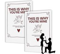 THIS IS WHY YOU'RE MINE - Keepsake Book for Couples, Couples Journal for Write Your Own Stories, Memories, and Heart-Fluttering Moments, Gift for Boyfriend Girlfriend (B-2pcs)