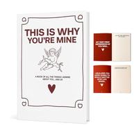 THIS IS WHY YOU'RE MINE - Keepsake Book for Couples, Memories, and Heart-Fluttering Moments, Meaningful Gift for Beloved Boyfriend Girlfriend, Romantic Love Memory Handbook (1pc)