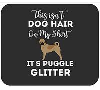 This Isn'T Dog Hair On My Shirt It'S Puggle Dog Mouse Pad Smooth Mousepad Soft Mouse Pads For Home Office Work 25X30Cm