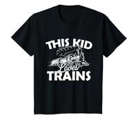 This Kid Loves Trains Funny Trainspotter Model Railway T-Shirt