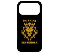 This King Lion Was Born In September Birthday Lion Party Case for iPhone 17 Pro Max