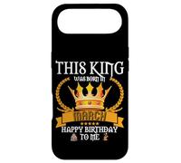 This King Was Born In March Funny Mar Birthday Papa Father Case for iPhone Air