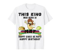 This King was Born in May Cool Tequila Dad Man Uncle Abuelo T-Shirt
