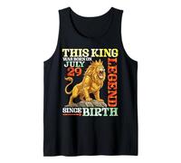 This King was Born On July 29 A Legend Since Birthday Lion Tank Top