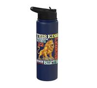 This King was Born On October 22 A Legend Since Birthday Stainless Steel Insulated Water Bottle