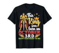 This King was Born On October 3rd Happy Birthday to Me You T-Shirt
