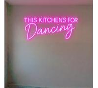 This Kitchen is for Dancing Neon Sign, Kitchen Wall Decor, Gift for Family Dining Room Decoration