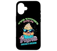 THIS KITCHEN RUNS ON SUGAR SARCASM AND SWEARING Case for iPhone 16