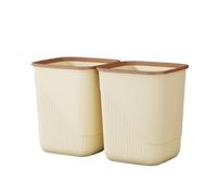 This Large Capacity Indoor Trash Can - Thickened Ring Design Wastebasket for Kitchen Living Room Bedroom Bathroom & Office - Trash Bin for Household Use