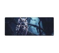 This Late Night Owl Keyboard and Mouse pad, 12x31.5 inches in Size, is Designed for Computers, Consoles, Offices, and is Also Suitable for Games and Study.