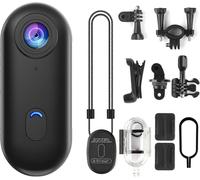 This latest 2025 model 64GB 4K HD mini portable camera, about the size of a thumb, is a wearable action camera that frees up your hands. It can be mou