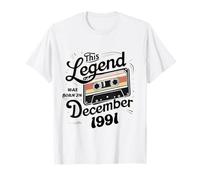 This Legend was Born in December 1991 Awesome Man Birthday T-Shirt