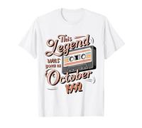 This Legend Was Born In October 1992 Awesome Man Birthday T-Shirt