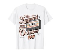 This Legend Was Born In October 1997 Awesome Man Birthday T-Shirt