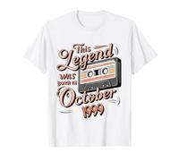 This Legend Was Born In October 1999 Awesome Man Birthday T-Shirt