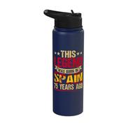 This Legend was Born in Spain 75 Years Ago 75th Birthday Stainless Steel Insulated Water Bottle