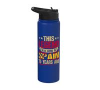 This Legend was Born in Spain 75 Years Ago 75th Birthday Stainless Steel Insulated Water Bottle