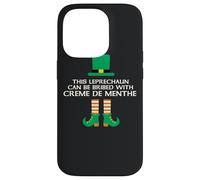 This Leprechaun Can Be Bribed With Creme De Menthe Paddy Day Case for iPhone 14 Pro