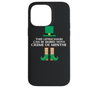 This Leprechaun Can Be Bribed With Creme De Menthe Paddy Day Case for iPhone 14 Pro Max