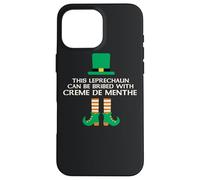 This Leprechaun Can Be Bribed With Creme De Menthe Paddy Day Case for iPhone 16 Pro Max
