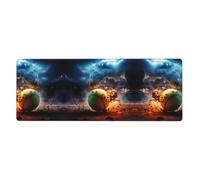 This Lightning Tennis Keyboard and Mouse pad, 12x31.5 inches in Size, is Designed for Computers, Consoles, Offices, and is Also Suitable for Games and Study.