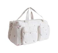 This lightweight, padded and spacious diaper bag is specially designed for mothers. Versatile, it can be worn on the shoulder or across the body.(Tulipe)