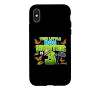 This Little Bug Hunter is 3 Years Old Bug 3rd Birthday Party Case for iPhone X/XS