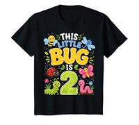 This Little Bug is 2 Cute Bugs Insects 2nd Birthday Kids T-Shirt