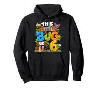 This Little Bug Is 6 Years Old Insect 6th Birthday Party Pullover Hoodie