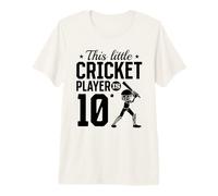 This Little Cricket Player is 10 Years Old - 10th Birthday Premium T-Shirt