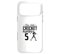 This little Cricket Player is 5 Years Old - 5th Birthday Case for iPhone 17 Pro Max