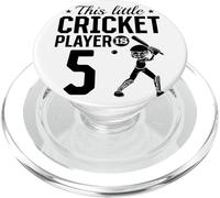 This little Cricket Player is 5 Years Old - 5th Birthday PopSockets PopGrip for MagSafe