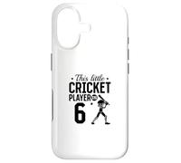 This little Cricket Player is 6 Years Old - 6th Birthday Case for iPhone 17