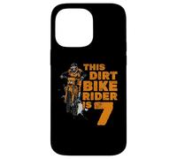 This Little Dirt Bike Rider Is 7th Birthday Boy Motocross Case for iPhone 14 Pro Max