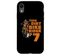 This Little Dirt Bike Rider Is 7th Birthday Boy Motocross Case for iPhone XR
