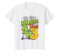 This Little Dragon Just Turned 3 - 3rd Birthday Boys T-Shirt