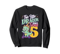This Little Dragon Just Turned 5 - 5th Birthday Sweatshirt