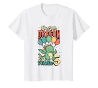 This Little Dragon Just Turned 5 - 5th Birthday T-Shirt