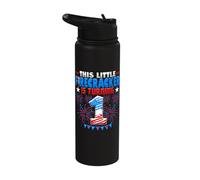 This Little Firecracker is Turning 1 Birthday 4th of July Stainless Steel Insulated Water Bottle