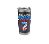 This Little Firecracker is Turning 2 Birthday 4th of July Stainless Steel Insulated Tumbler