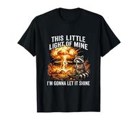 This Little Light of Mine I'm Gonna Let It Shine Raccoon T-Shirt
