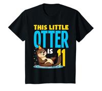This Little Otter is 11 Adorable Eleventh Birthday T-Shirt