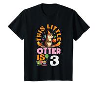 This Little Otter is 3 Adorable Third Birthday T-Shirt