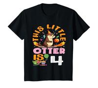 This Little Otter is 4 Adorable Fourth Birthday T-Shirt