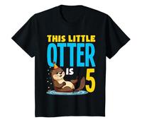 This Little Otter is 5 Adorable Fifth Birthday T-Shirt